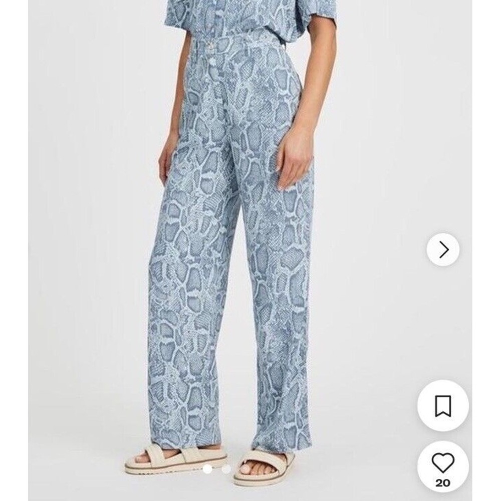 NWT Anthropologie Ena Pelly 10  High Rise Wide Leg Flare‎ Pants - Picture 3 of 9